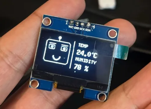 a cute smiley face with mock data