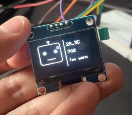 a cute smiley face with real data
